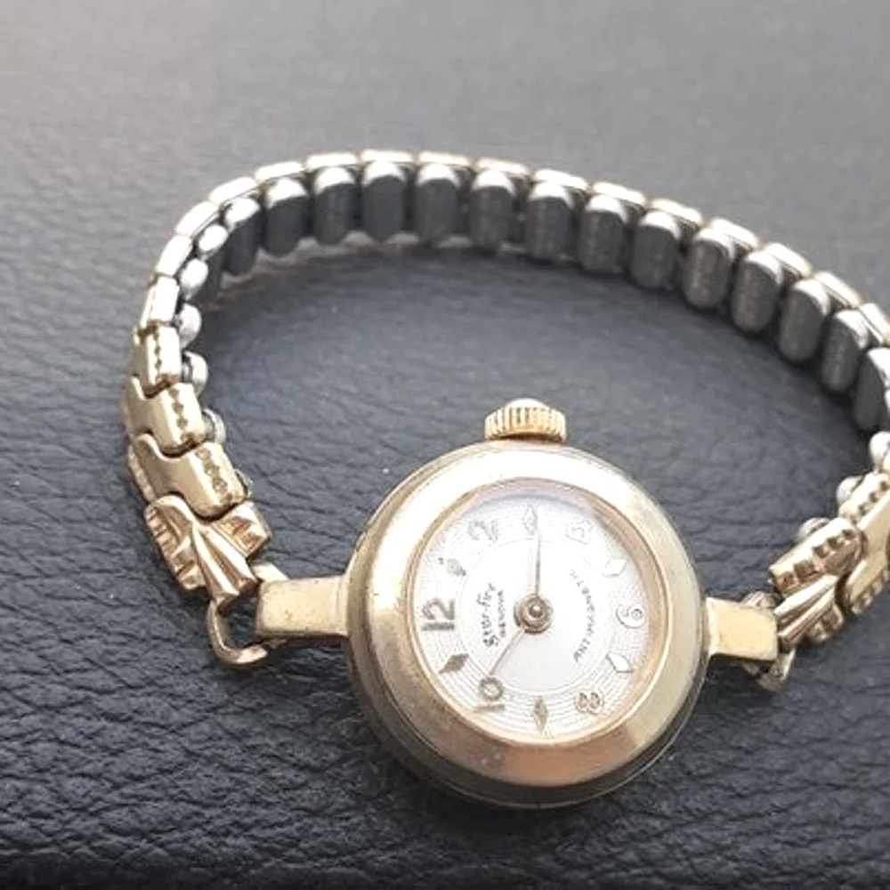 Starfire Genova antimagnetic vintage watch Sterling silver